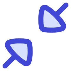 Triangle Arrow Shrink Diagonal 1 Icon from Flex Duo Set