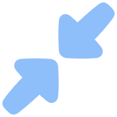 Triangle Arrow Shrink Diagonal 1 Icon from Plump Flat Set