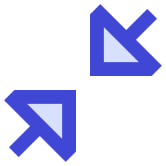 Triangle Arrow Shrink Diagonal 1 Icon from Sharp Duo Set