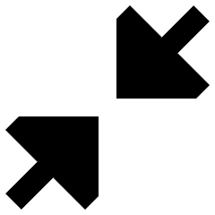 Triangle Arrow Shrink Diagonal 1 Icon from Sharp Remix Set