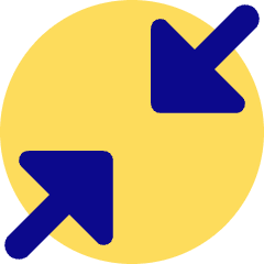 Triangle Arrow Shrink Diagonal 1 Icon from Core Pop Set