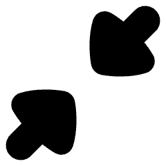 Triangle Arrow Shrink Diagonal 1 Icon from Flex Solid Set