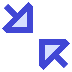 Triangle Arrow Shrink Diagonal 2 Icon from Sharp Duo Set