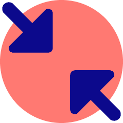 Triangle Arrow Shrink Diagonal 2 Icon from Core Pop Set