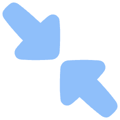 Triangle Arrow Shrink Diagonal 2 Icon from Plump Flat Set