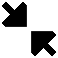 Triangle Arrow Shrink Diagonal 2 Icon from Sharp Remix Set