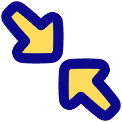 Triangle Arrow Shrink Diagonal 2 Icon from Plump Pop Set
