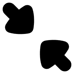 Triangle Arrow Shrink Diagonal 2 Icon from Flex Solid Set