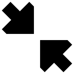 Triangle Arrow Shrink Diagonal 2 Icon from Sharp Solid Set