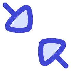 Triangle Arrow Shrink Diagonal 2 Icon from Flex Duo Set
