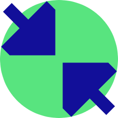 Triangle Arrow Shrink Diagonal 2 Icon from Sharp Pop Set