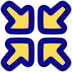 Triangle Arrow Shrink Icon from Plump Pop Set