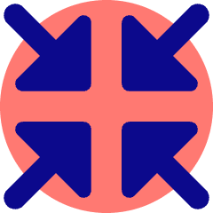Triangle Arrow Shrink Icon from Core Pop Set