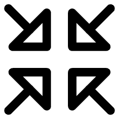 Triangle Arrow Shrink Icon from Core Line Set