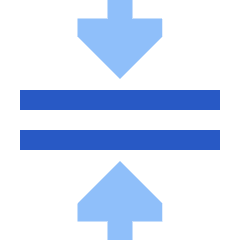 Triangle Arrows Compress Flatten Icon from Sharp Flat Set