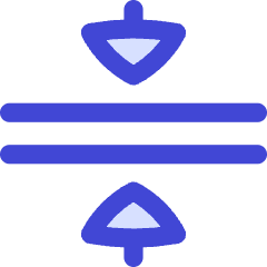 Triangle Arrows Compress Flatten Icon from Flex Duo Set