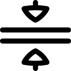 Triangle Arrows Compress Flatten Icon from Flex Line Set