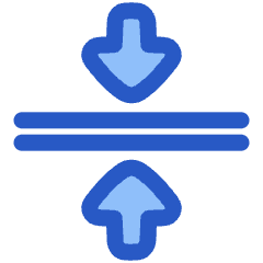 Triangle Arrows Compress Flatten Icon from Plump Duo Set