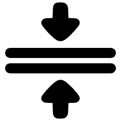 Triangle Arrows Compress Flatten Icon from Plump Solid Set