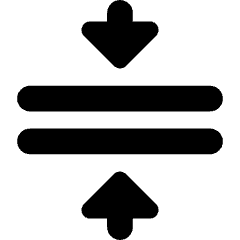 Triangle Arrows Compress Flatten Icon from Core Solid Set