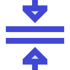 Triangle Arrows Compress Flatten Icon from Sharp Duo Set
