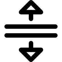 Triangle Arrows Expand Icon from Core Line Set