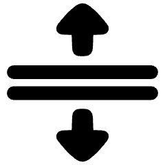 Triangle Arrows Expand Icon from Plump Solid Set