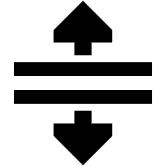 Triangle Arrows Expand Icon from Sharp Solid Set
