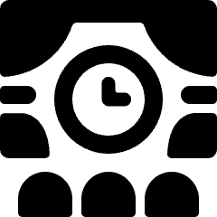 Movie Cinema Clock Icon from Ultimate Bold Set