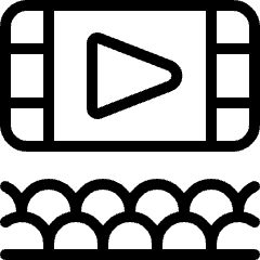 Movie Cinema Watch Icon from Ultimate Light Set