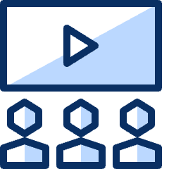 Movie Users Icon from Cyber Duotone Set