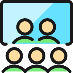 Movies Audience Icon from Ultimate Colors Set