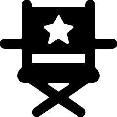 Movies Director Chair Icon from Ultimate Bold Set