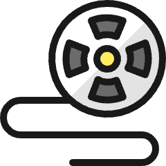Movies Reel Icon from Ultimate Colors Set