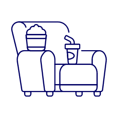 Seat Movie Theater Illustration from UX Line Set