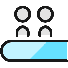 Moving Walkway People Icon from Ultimate Colors Set
