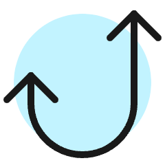 Button Arrow Curve Icon from Ultimate Colors Set