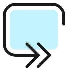 Button Loop Forward Icon from Ultimate Colors Set