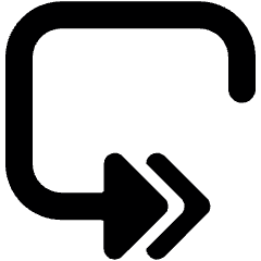 Button Loop Forward Icon from Ultimate Bold Set