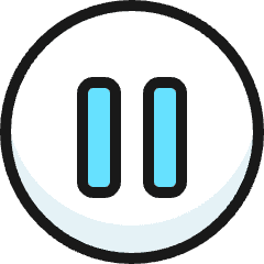 Button Pause Icon from Ultimate Colors Set
