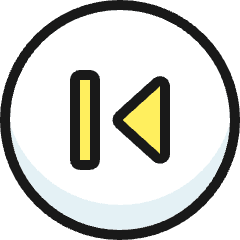 Button Previous Icon from Ultimate Colors Set
