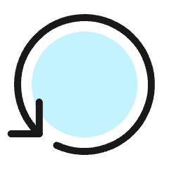 Button Refresh Arrow Icon from Ultimate Colors Set