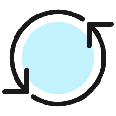Button Refresh Arrows Icon from Ultimate Colors Set