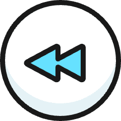 Button Rewind Icon from Ultimate Colors Set