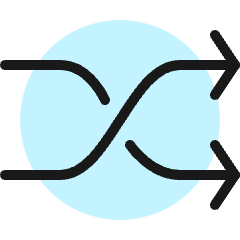 Button Shuffle Icon from Ultimate Colors Set