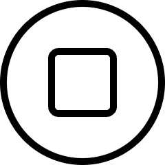 Button Stop Icon from Ultimate Light Set