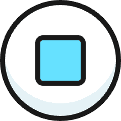 Button Stop Icon from Ultimate Colors Set