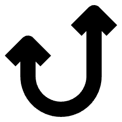 Curve Arrow Icon from Nova Solid Set