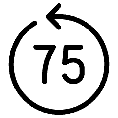 Go Backward 75 Control Icon from Ultimate Light Set