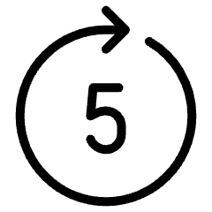 Go Forward 5 Control Icon from Ultimate Light Set